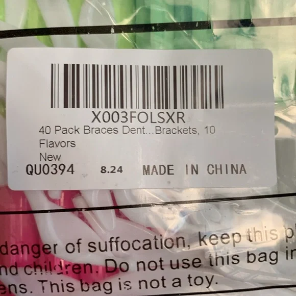 New 40 pack dental wax for braces. 10 flavors. - Picture 2 of 3